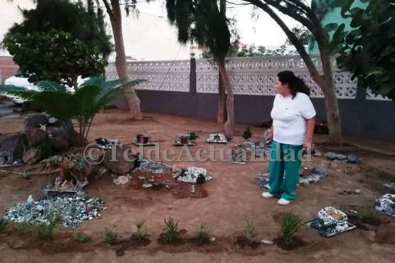 La Garita monta su belén navideño en un espacio ajardinado (Foto TA)