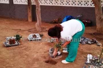 La Garita monta su belén navideño en un espacio ajardinado (Foto TA)