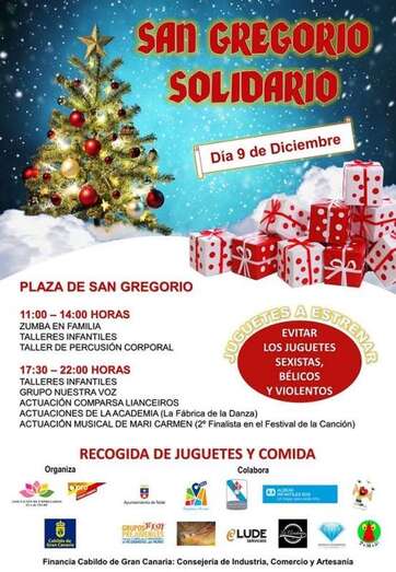 Cartel de la recogida solidaria (Foto TA)