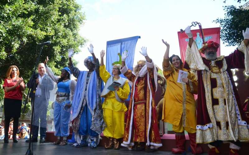 Imagen de archivo de la anterior recepción de los Reyes Magos en Telde (Foto TA)