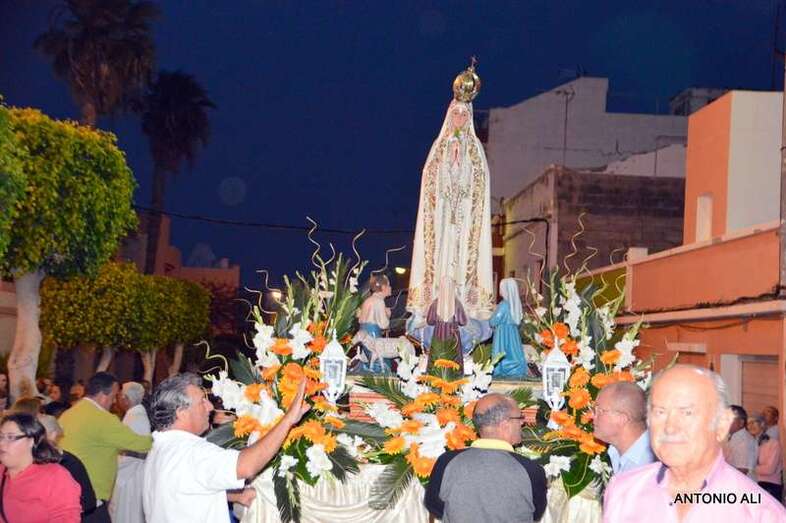 Archio. Procesión de la Virgen de Fátima en El Calero (Foto TA)