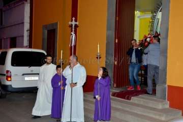 La Virgen de Fátima 'se empadrona' unos días en Lomo Magullo-Telde (Foto Francisco J. Santana)