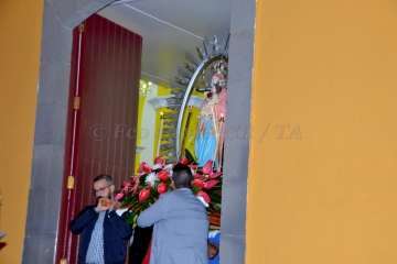 La Virgen de Fátima 'se empadrona' unos días en Lomo Magullo-Telde (Foto Francisco J. Santana)