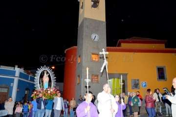 La Virgen de Fátima 'se empadrona' unos días en Lomo Magullo-Telde (Foto Francisco J. Santana)
