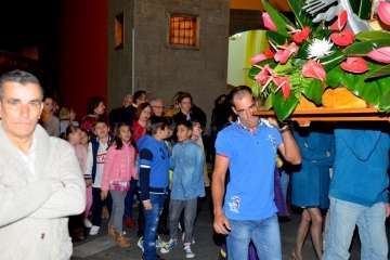 La Virgen de Fátima 'se empadrona' unos días en Lomo Magullo-Telde (Foto Francisco J. Santana)