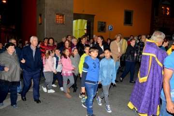 La Virgen de Fátima 'se empadrona' unos días en Lomo Magullo-Telde (Foto Francisco J. Santana)