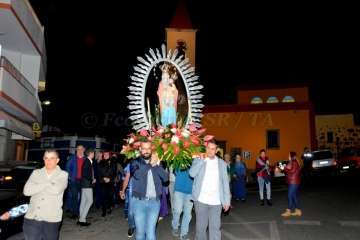 La Virgen de Fátima 'se empadrona' unos días en Lomo Magullo-Telde (Foto Francisco J. Santana)