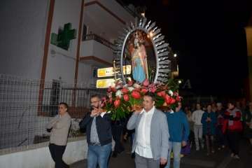 La Virgen de Fátima 'se empadrona' unos días en Lomo Magullo-Telde (Foto Francisco J. Santana)