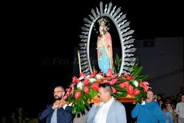 La Virgen de Fátima 'se empadrona' unos días en Lomo Magullo-Telde (Foto Francisco J. Santana)