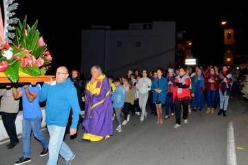 La Virgen de Fátima 'se empadrona' unos días en Lomo Magullo-Telde (Foto Francisco J. Santana)
