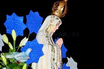 La Virgen de Fátima 'se empadrona' unos días en Lomo Magullo-Telde (Foto Francisco J. Santana)