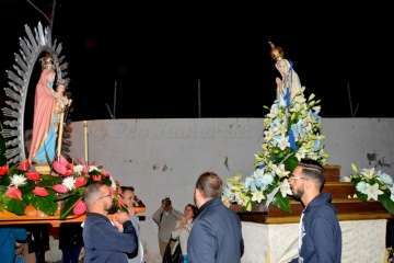 La Virgen de Fátima 'se empadrona' unos días en Lomo Magullo-Telde (Foto Francisco J. Santana)