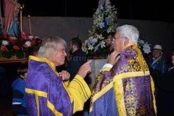 La Virgen de Fátima 'se empadrona' unos días en Lomo Magullo-Telde (Foto Francisco J. Santana)