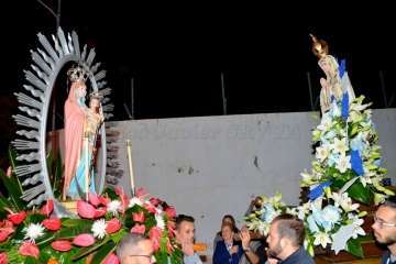 La Virgen de Fátima 'se empadrona' unos días en Lomo Magullo-Telde (Foto Francisco J. Santana)