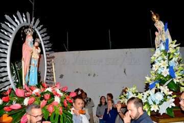 La Virgen de Fátima 'se empadrona' unos días en Lomo Magullo-Telde (Foto Francisco J. Santana)