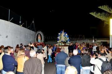 La Virgen de Fátima 'se empadrona' unos días en Lomo Magullo-Telde (Foto Francisco J. Santana)