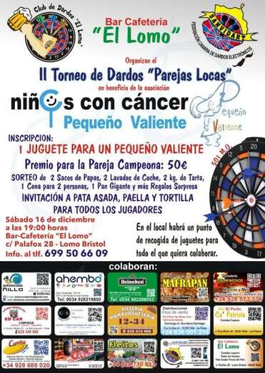 Cartel del torneo solidario (Foto TA)