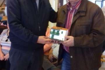 Brindis navideños del grupo de folclore del Centro de Mayores de Telde (Foto TA)