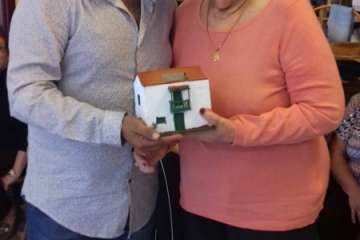 Brindis navideños del grupo de folclore del Centro de Mayores de Telde (Foto TA)