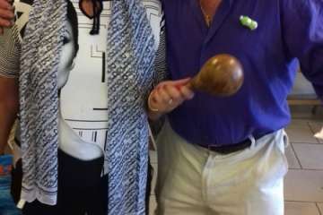 Brindis navideños del grupo de folclore del Centro de Mayores de Telde (Foto TA)