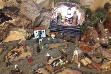 Brindis navideños del grupo de folclore del Centro de Mayores de Telde (Foto TA)