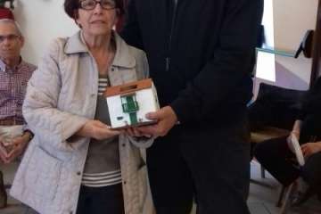 Brindis navideños del grupo de folclore del Centro de Mayores de Telde (Foto TA)