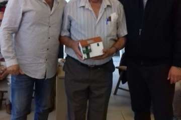 Brindis navideños del grupo de folclore del Centro de Mayores de Telde (Foto TA)