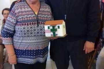 Brindis navideños del grupo de folclore del Centro de Mayores de Telde (Foto TA)