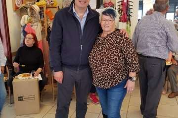 Brindis navideños del grupo de folclore del Centro de Mayores de Telde (Foto TA)