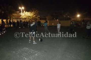 Ensayos con la luz de velas en Las Remudas-Telde (Foto TA)