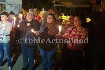 Ensayos con la luz de velas en Las Remudas-Telde (Foto TA)
