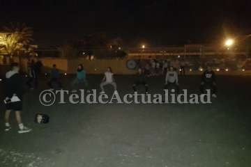 Ensayos con la luz de velas en Las Remudas-Telde (Foto TA)