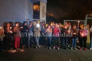 Ensayos con la luz de velas en Las Remudas-Telde (Foto TA)