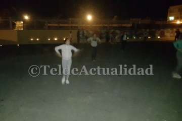 Ensayos con la luz de velas en Las Remudas-Telde (Foto TA)