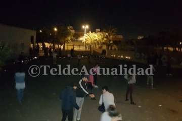 Ensayos con la luz de velas en Las Remudas-Telde (Foto TA)