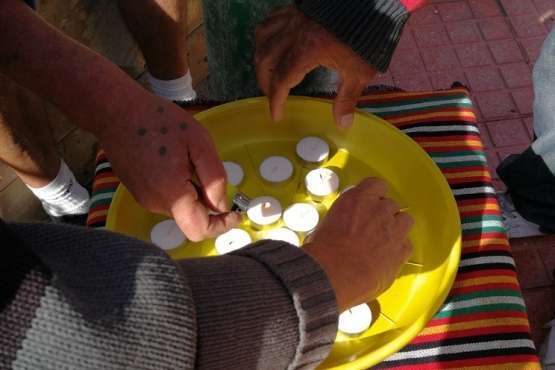 Velas de luz por Paco Bello en La Garita (Foto TA)