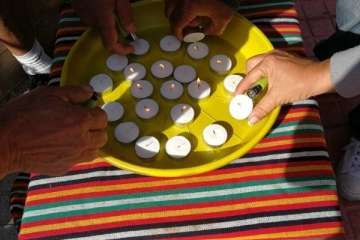 Velas de luz por Paco Bello en La Garita (Foto TA)