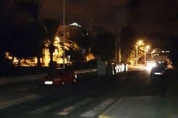 Luminarias sin luz en Las Remudas-Telde (Foto TA)