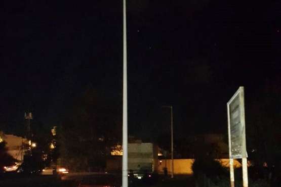 Luminarias sin luz en Las Remudas-Telde (Foto TA)