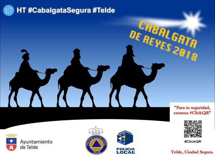 Cartel anunciador de la Cabalgata (Foto TA)
