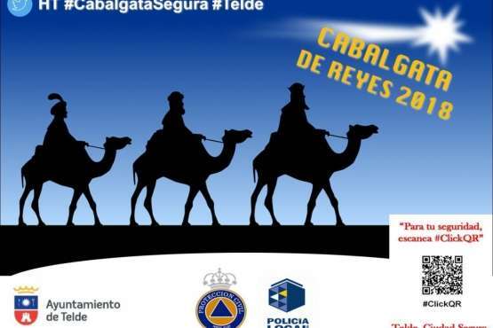 Recorrido y vallado de seguridad de la Cabalgada de los Reyes Magos en Telde (Foto TA)