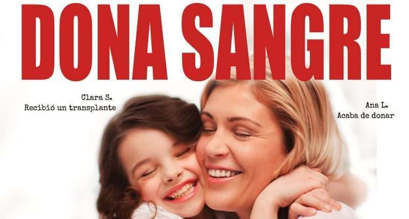 Cartel promocional de la donación de sangre (Foto TA)