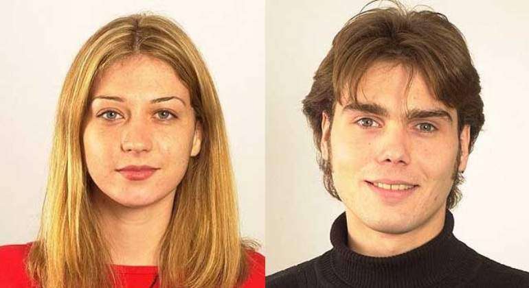 Fayna Bethencourt y Carlos Navarro cuando participaron en el segundo Gran Hermano, hace 18 años (Foto TA)