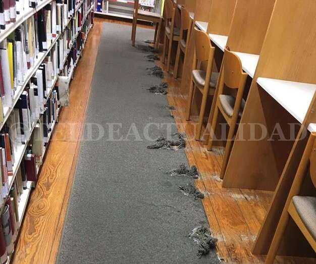 Imagen de la sala de estudio principal de la biblioteca de San Juan (Foto TA)