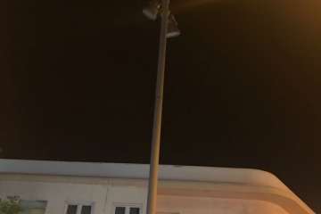 Deficiencias en el alumbrado público de la Avenida de la Constitución de Telde (Foto TA)