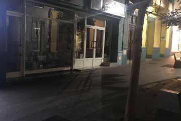 Deficiencias en el alumbrado público de la Avenida de la Constitución de Telde (Foto TA)