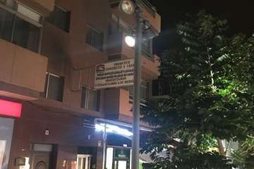 Deficiencias en el alumbrado público de la Avenida de la Constitución de Telde (Foto TA)