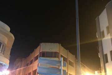 Deficiencias en el alumbrado público de la Avenida de la Constitución de Telde (Foto TA)