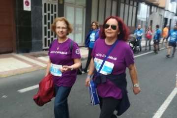 Los enfermos de Crohn y colitis ulcerosas corren la Gran Canaria Accesible (Foto TA)
