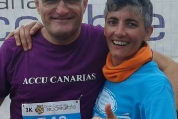 Los enfermos de Crohn y colitis ulcerosas corren la Gran Canaria Accesible (Foto TA)